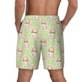 thumbnail image 2 of Haiem Rabbit With Tie Mens Swim Trunks with Compression Liner 2 in 1 Swimming Shorts Stretch Swimwear Quick Dry,Board Shorts-Medium, 2 of 9