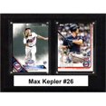 thumbnail image 1 of C&I Collectors 68KEPLER 6 x 8 in. MLB Max Kepler Minnesota Twins Two Card Plaque, 1 of 1