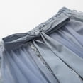 thumbnail image 2 of SWSMCLT Women's Tulle Skirt Pleated Tutu Skirt Spring Bubble Skirt A Line Layered Mesh Summer Lace Elastic Cute Blue Small-Large, 2 of 4