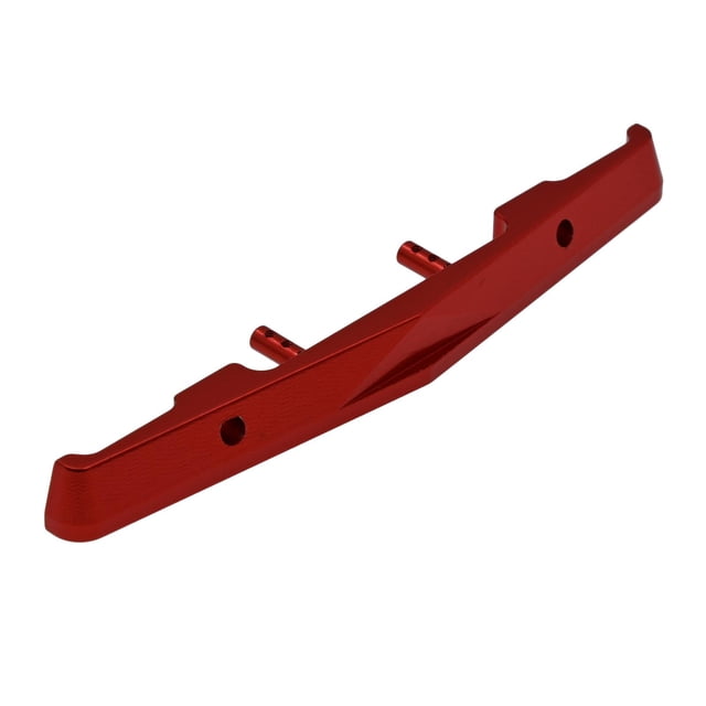 Parachoques trasero de coche RC anticolisión aleación de aluminio CNC parachoques trasero para Axial SCX24 AXI00002 AXI00001 1:24 RC Crawler Cars Acce rojo