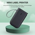 thumbnail image 1 of Kuymtek Mini impresora de etiquetas térmicas Impresora de mano compatible con Bluetooth (negro), 1 of 7