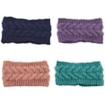thumbnail image 1 of Diadema suave y elástica, calentador de orejas, cubiertas cálidas para mujeres, azul tibetano + correo y telecomunicaciones verde, 1 of 1