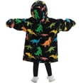 thumbnail image 4 of Wehilion 2-6YR Oversized Sweatshirt Hooded Blanket Sherpa Hoodie for Girls Boy Wearable Blanket Hoodie for Kids Toddlers, 4 of 6