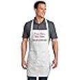 thumbnail image 3 of Personalized Apron Add a Name Embroidered Design Add Your Own Name Full-Length Apron with Two Pockets 22"(W) x 30"(L) (White), 3 of 4
