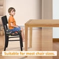 thumbnail image 4 of Asiento Booster Dznils para Mesa de Comedor con Hebillas de Seguridad Fondo Antideslizante Bosque Marino, 4 of 11