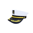 thumbnail image 1 of Sombrero Ajustable Capitan Marinero Gorro Gorra Yate 1 Pzs BLANCO, 1 of 5