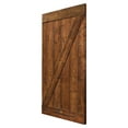 thumbnail image 3 of 36 in. x 84 in. Walnut Stain Knotty Pine Sliding Interior Barn Door Slab, 3 of 7