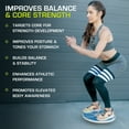 thumbnail image 4 of ProsourceFit Wooden Balance Board Core Non-Slip Wobble Trainer, 4 of 7