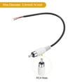 thumbnail image 3 of Cable RCA de 0.7 pies a alambre desnudo, adaptador de conector de audio para amplificador, paquete de 10, 3 of 6