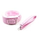 thumbnail image 1 of Gargantilla de piel gótico con cuerda de piel de tracción larga y collar, tamaño ajustable, adecuado para mascotas, color rosa, 1 of 5