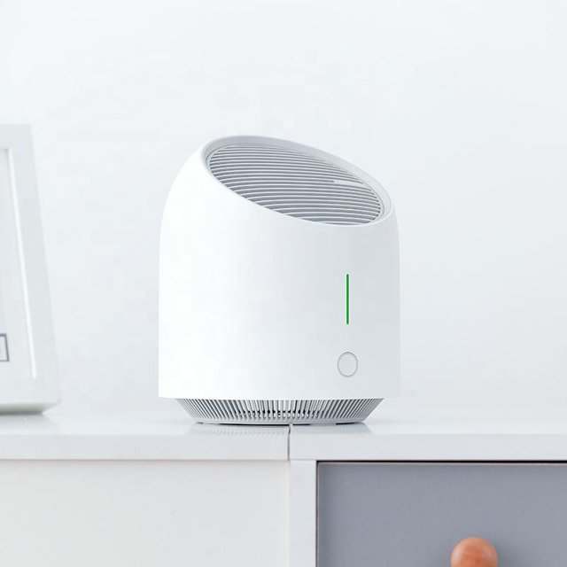 purificador de aire de habitación pequeña con filtro de aire HEPA verdadero para oficina en casa, limpiador de aire portátil de escritorio silencioso USB, 3 modos para el olor a humo de mascotas ShuxiuWang 1327537013440