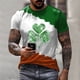 thumbnail image 2 of Camisetas Casuales Cuello Redondo Día de San Patricio Impresión Suéter, Manga Corta Blusa Deportiva para Hombres, 2 of 3