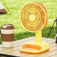 thumbnail image 1 of Rewenti Candy Color Mini Desktop Fan Usb Rechargeable, Small Desk Fan for office Home Summer Cooling Gift, 1 of 5