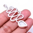 thumbnail image 2 of White Coral 925 Sterling Silver Snake Pendant 1.95" P_9292_173_8, 2 of 2