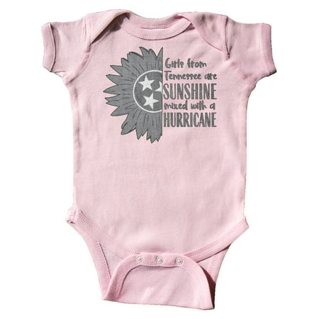 

Inktastic Girls From Tennessee Are Sunshine Mixed With A Hurricane Gift Baby Boy or Baby Girl Bodysuit