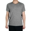 Men Polyester Short Sleeve Clothes Activewear Tee Outdoor Sports T-shirt Gray M