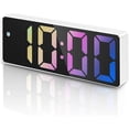 thumbnail image 1 of Digital alarm clock, digital alarm clock with LED temperature date display, digital alarm clock with snooze function, 1 of 5