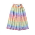 thumbnail image 4 of Janrevotw Rainbow Bath Skirt Wearable Bath Towel For Women Home Coral Velvet Bath Skirt Beauty Salon Bath Skirt Bath Towel Set, 4 of 4
