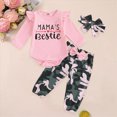 thumbnail image 2 of CAUYDY Preemie Girl Clothes Set Newborn Girls Long Sleeved Romper Toddler Fall Winter Bodysuit Baby Picture Outfit 0 3 6 9 12 18 24 Months Sizes 3-6 Months,Pink, 2 of 9