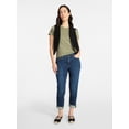 thumbnail image 3 of Time and Tru Women's Mid Rise Boyfriend Jeans, 26" Inseam, Sizes 0-22, 3 of 6