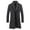 Dark Gray, variant on KIHOUT Men's Wool Blend Pea Coat Notched Collar Single Breasted Overcoat Warm Winter Trench Coat