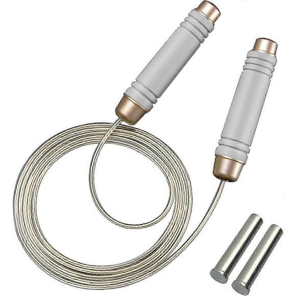 Skipping Rope Adult Fitness, Weighted Jump Rope Extra Thick 5mm, Adjustable 3M Length Speed Jump Rop
