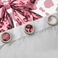 thumbnail image 4 of Homewish Kawaii Princess Ribbon Curtains Pack of 2 (42x84 Each) for Girls, Fashion Pink Leopard Print Curtains Blackout, Cute Cartoon Bedroom Curtains, Black Out Curtains Decor, 4 of 6