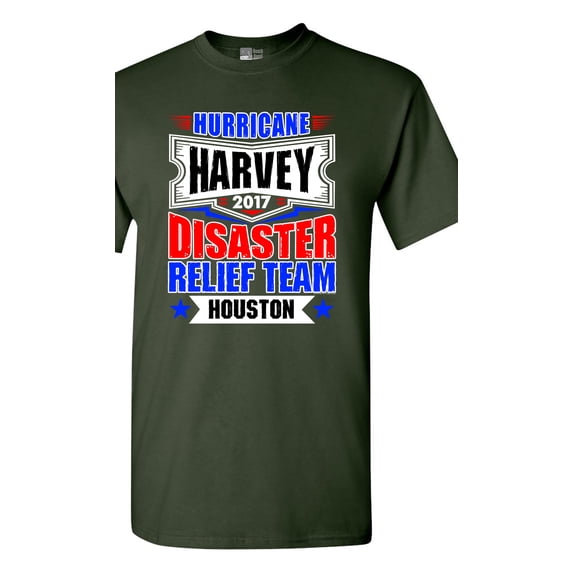Hurricane Harvey Disaster Relief Team Houston 2017 DT Adult T-Shirt Tee