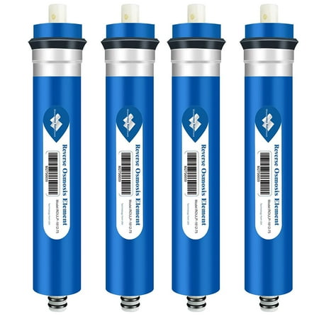 

Membrane Solutions Reverse Osmosis Membrane 75G RO Membrane Water Filter Replacement for Under Sink and Reverse Osmosis System 4 Pack
