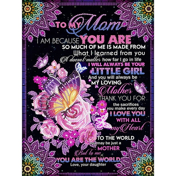 5D DIY Taladro Parcial Con Forma Especial Luminosa Arte Frase 30x40cm