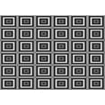 thumbnail image 1 of Ahgly Company Indoor Rectangle Patterned Charcoal Black Area Rugs, 8' x 12', 1 of 6