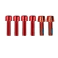 thumbnail image 4 of fastboy Lot de 6 Vis de Potence de Vélo en Acier Inoxydable Montage Hexagonal avec Accessoires de Rondelle Rouge M5x4+M6x2 5Ensemble, 4 of 6