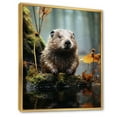 thumbnail image 2 of Designart "Rodent Creature" Animals Floater Framed Canvas Print, 2 of 7
