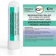 Portable Herbal Salt Inhaler, Pocket Nasal Inhaler with Peppermint, Rosemary