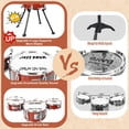 thumbnail image 2 of Batería para niños TWFRIC Jazz Drums con taburete para niños de 3 a 5 años, 2 of 7
