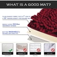 thumbnail image 3 of CPDD 3 Pieces Bathroom Rugs Set Ultra Soft Non Slip and Absorbent Chenille Bath Rug, Burgundy Bathroom Rugs Plush Bath Mats for Tub, Shower, Bathroom Burgundy, 3 of 7