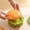 Multicolor, variant on Konghyp Adorable Burger Style 7-piece Dinnerware Set, Stackable Plates for Snacks, Novelty Tableware Gift for Parties, Dishwasher-Safe Plastic Plates, Versatile Kitchen Decor
