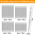 thumbnail image 2 of Apuakthei Watch Strap Spring Bars Pins, 40 Pcs Double Flanged Replacement Bar in 4 Different Sizes, with A Bar Link Pin, Stainless Steel Remover Tool Kit for Watch Repair (18mm 20mm 22mm 24mm), 2 of 7
