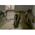 thumbnail image 2 of Caillebotte, Gustave 24x18 Gold Ornate Wood Framed with Double Matting Museum Art Print Titled - Les raboteurs de parquet, 2 of 4