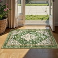 thumbnail image 5 of Lahome Decor 2'x3' Small Area Rug for Living Room,Machine Washable Non Slip Inside Floor Mat,Vintage Rug,Low Pile Lightweight Vintage Rug for Bedroom Dining Room Office Farmhouse,Green, 5 of 11