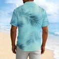 thumbnail image 3 of SCSAlgin Mens Hawaiian Shirt, Short Sleeves Button Down Beach Clothing, Summer Flamingos Casual Aloha Floral Shirts, 3 of 5