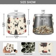 thumbnail image 2 of Yayeee Ashtray with Lid for Cigarette Smokeless Stainless Steel Home Ash Holder, Christmas Forest, 2 of 7
