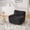 Black, variant on 42"W Modern Oversized Accent Chair,Upholstered Boneless Single Sofa Chair,Chenille Armchair Reading Lounge Chair for Living Room,Bedroom,Apartment,Black