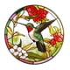 thumbnail image 1 of Calcomanía para ventana, pegatina de colibrí para vidrio, redonda, decoración del hogar, PVC, decoración de pared teñida Estilo A, 1 of 9