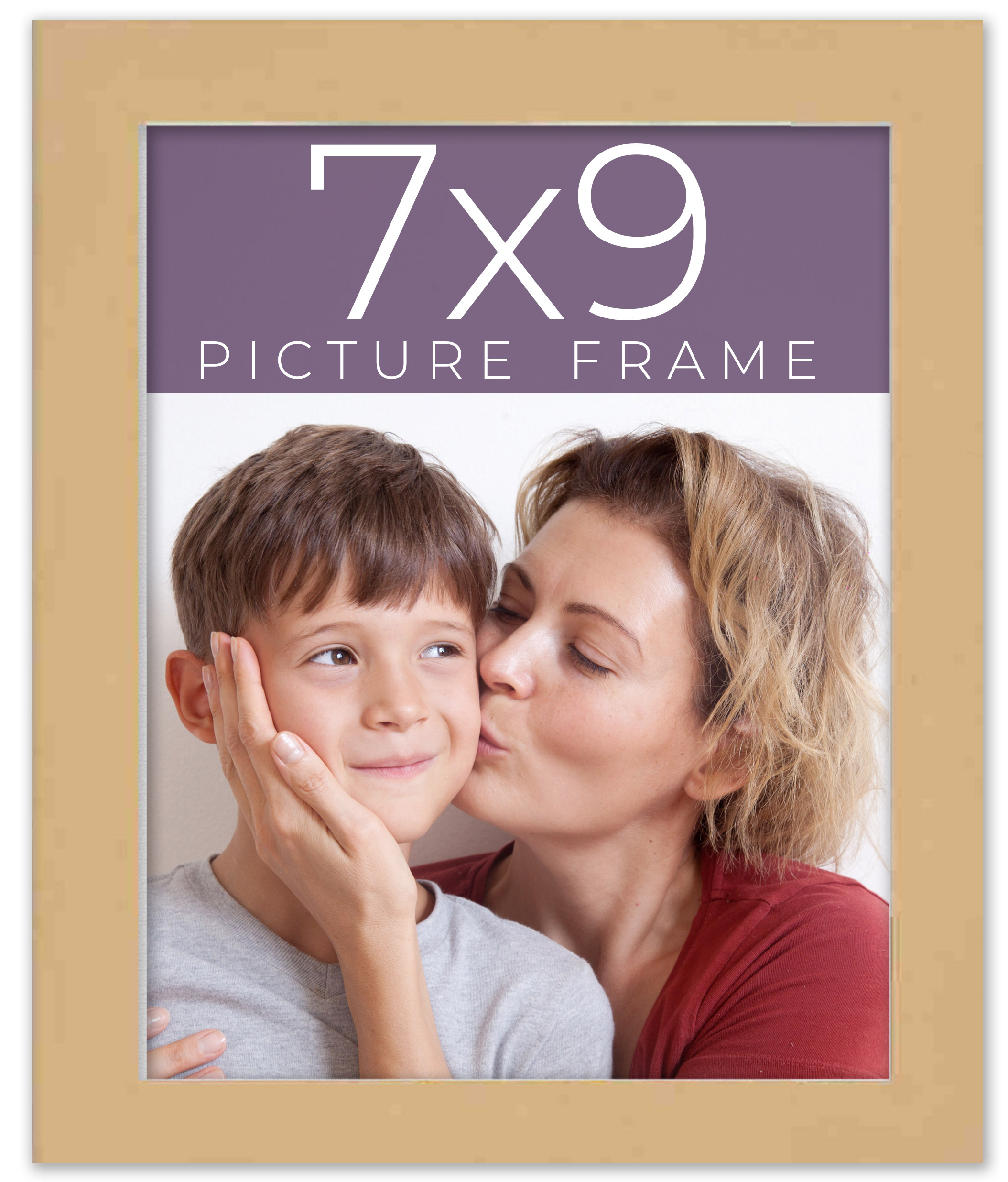 7x9 Shadow Box Frame Brown 0.875 inches Deep Real Wood Contemporary