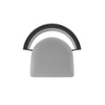 thumbnail image 3 of 861 Artemis 36" Swivel Bar Stool with Black Wrinkle Finish and Canter Folkstone Grey Seat and Back, 3 of 5