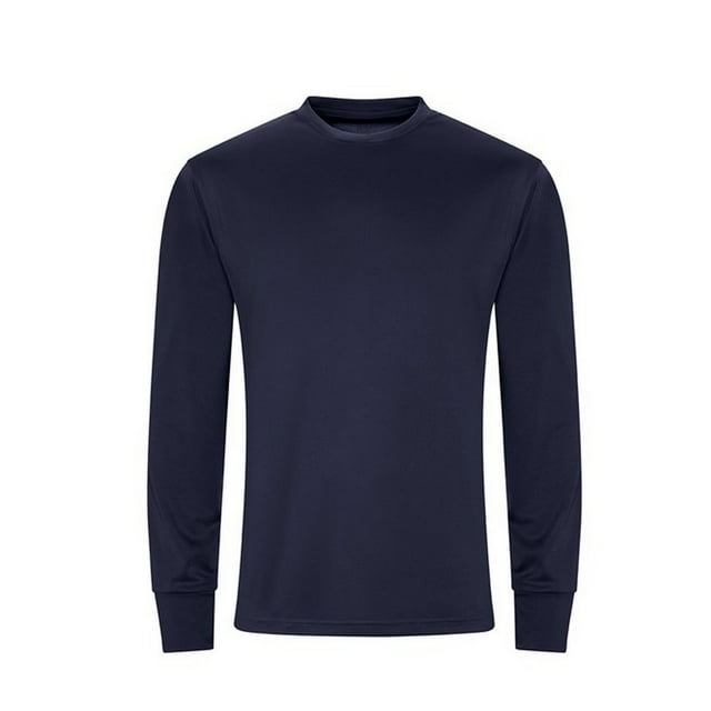 AWDis Cool - Camiseta de Manga Larga Activo para Hombre (Marino French)