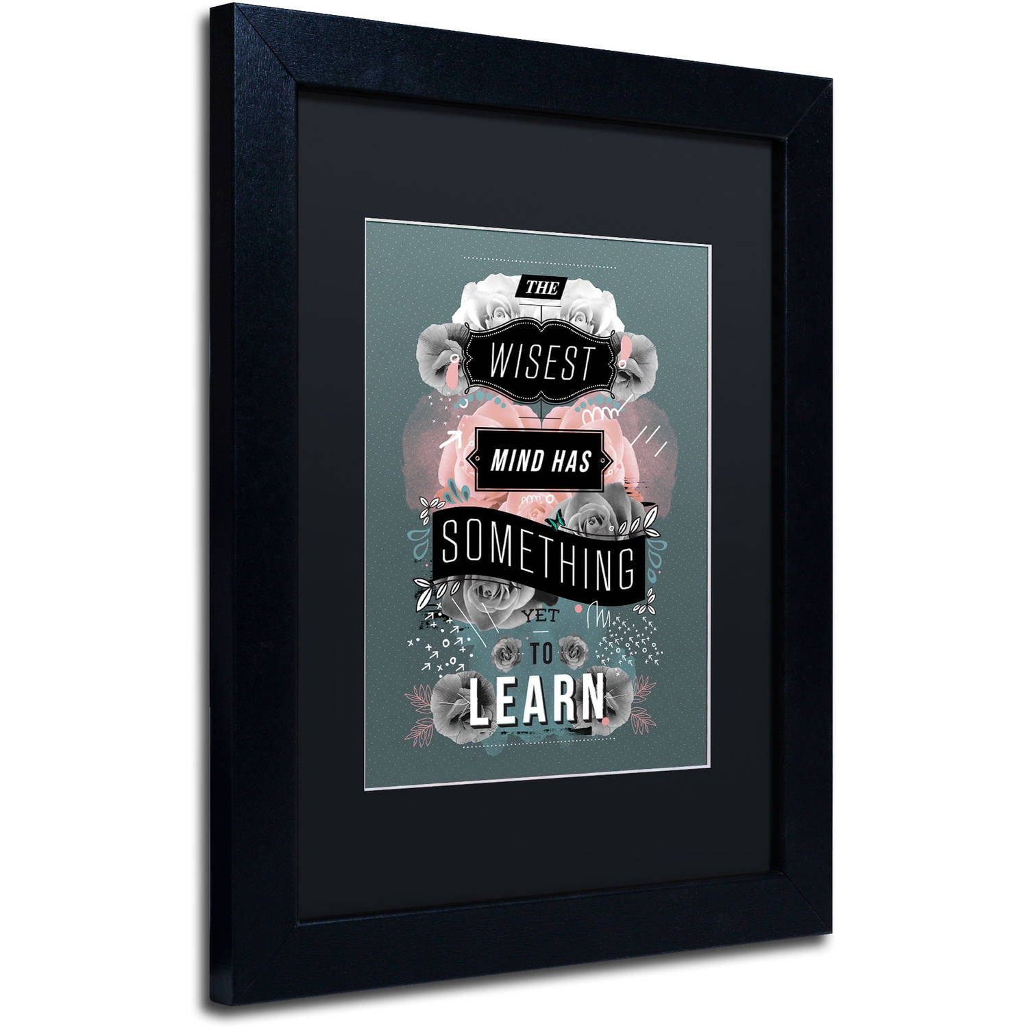 Trademark Fine Art "A Beautiful Mind" Canvas Art by Kavan & Co, Black Matte, Black Frame