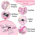thumbnail image 2 of Shopping Cart Cover for Baby Girl Boy 2-in-1 High Chair Water Resistant High Chair Cover w/Phone Pouch Pocket Gender Neutral Cart Cover for Babies Padded Grocery Cart Cover for Baby, 2 of 6