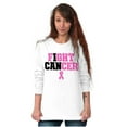 thumbnail image 3 of Breast Cancer I Can Fight Cancer Women's Long Sleeve T Shirt Brisco Brands X, 3 of 6